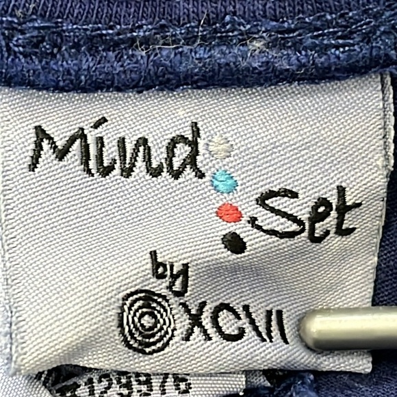 Mind Set by XCVI Blue Eyelet Lace Cotton Wide Leg Pants Size L Boho Lagenlook - Picture 9 of 13